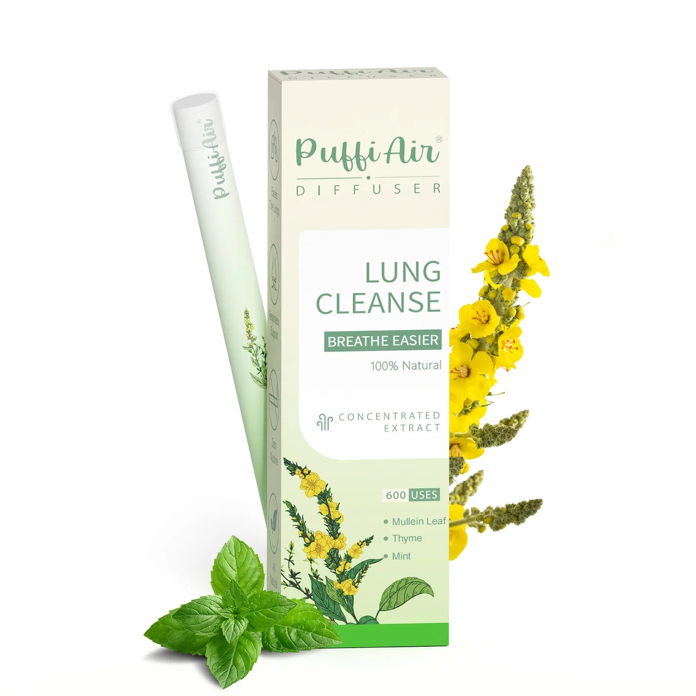 Zero Nicotine Puff Pen – Quit Smoking Naturally (600 Puffs)