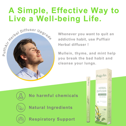 Zero Nicotine Puff Pen – Quit Smoking Naturally (600 Puffs)